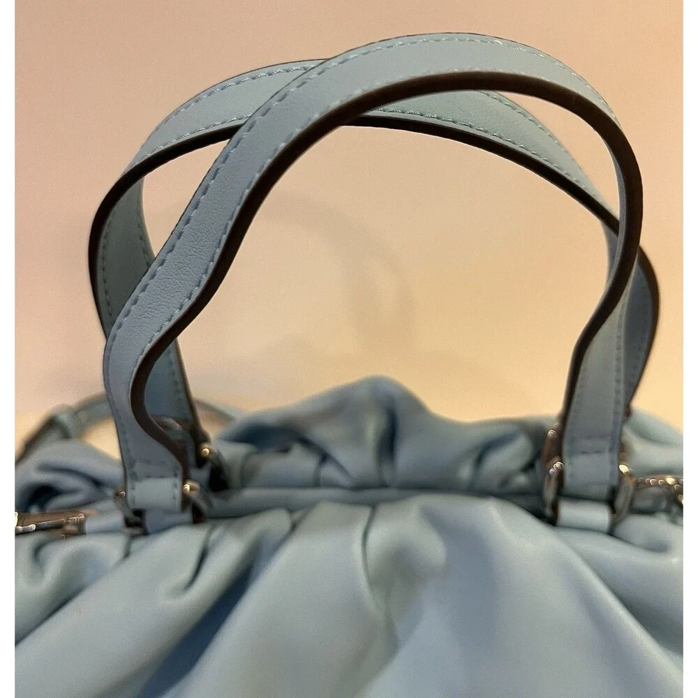 INC International Concepts Shoulder Crossbody Satchel Vegan Purse Bluebell NWOT